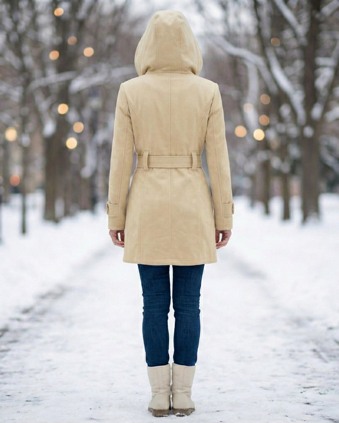 Victoria | Plaid Collar Wool Coat