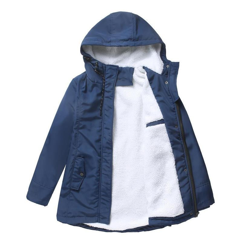 Vienna parka coat - Navy Blue