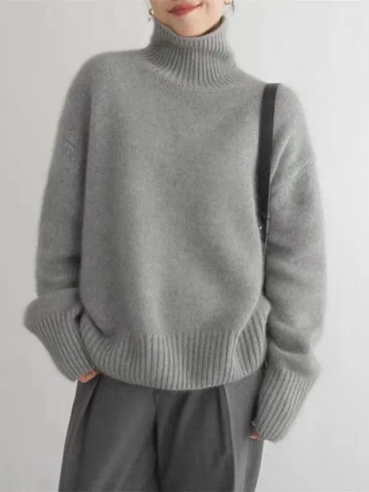 Jessica | High Collar Cashmere