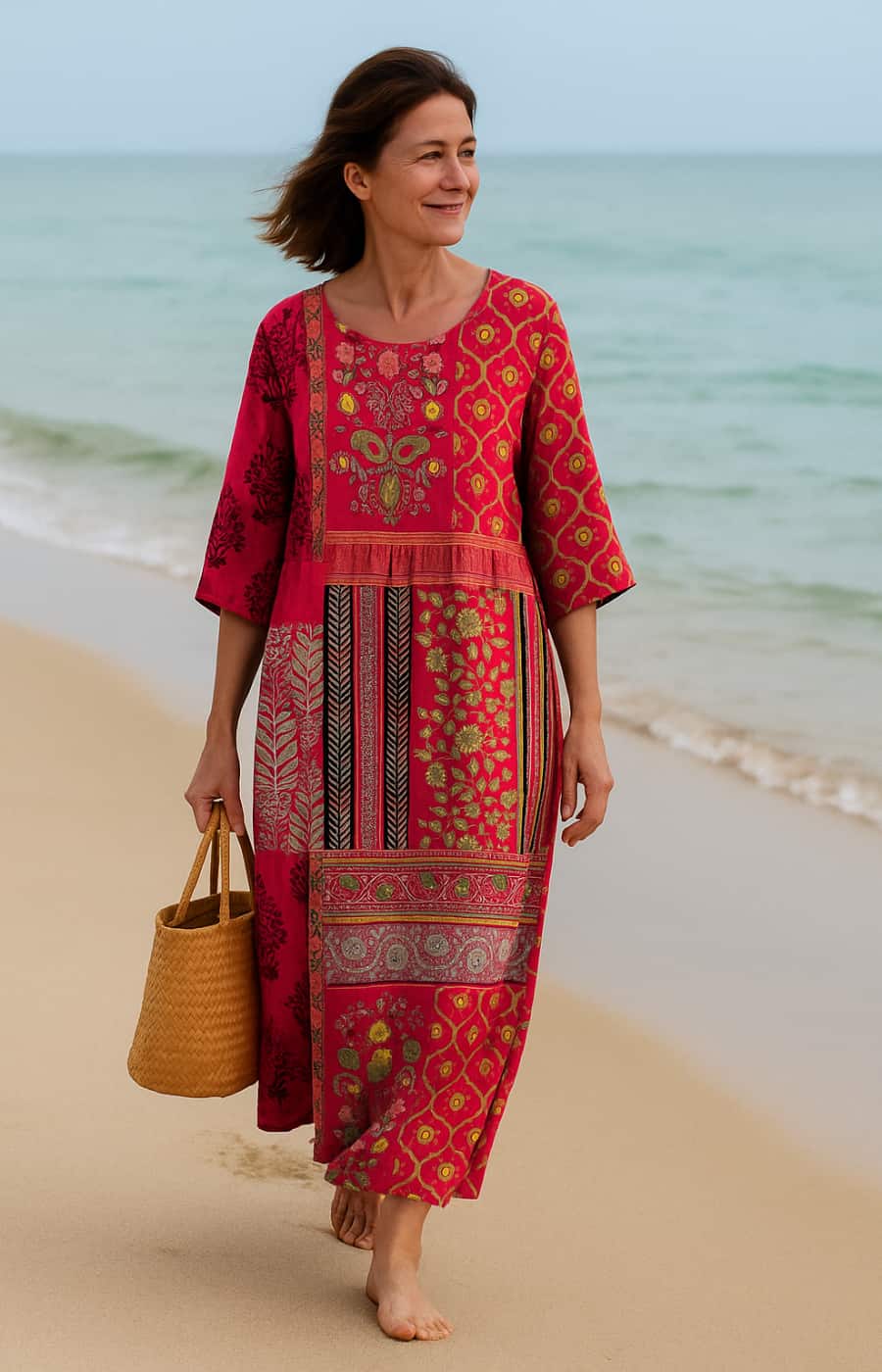 Emilia | Loose-Fitting Boho Maxi Dress