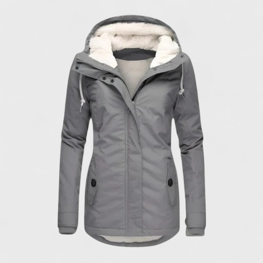 Cynthia Functional Winter Parka - Grey