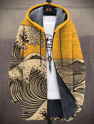 Marlowe Art-Inspired Statement Hoodie - Yellow