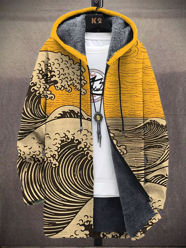 Marlowe Art-Inspired Statement Hoodie - Yellow