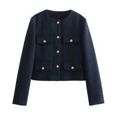 Miriam tweed jacket - Blue