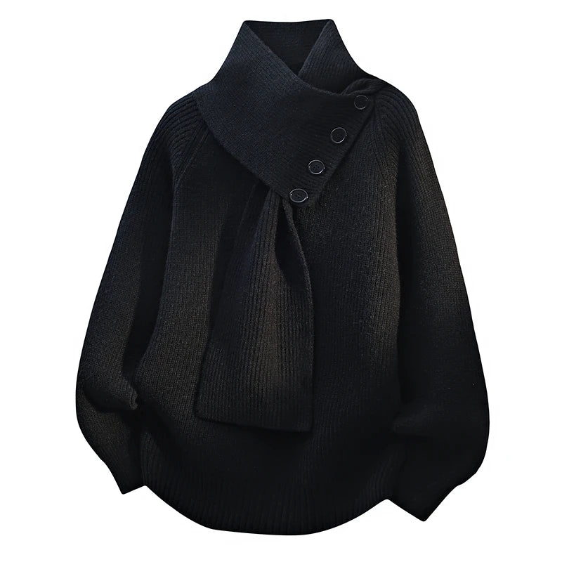 Courtney | Cozy Scarf-Neck Sweater