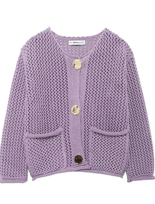 Lorraine cardigan - Purple