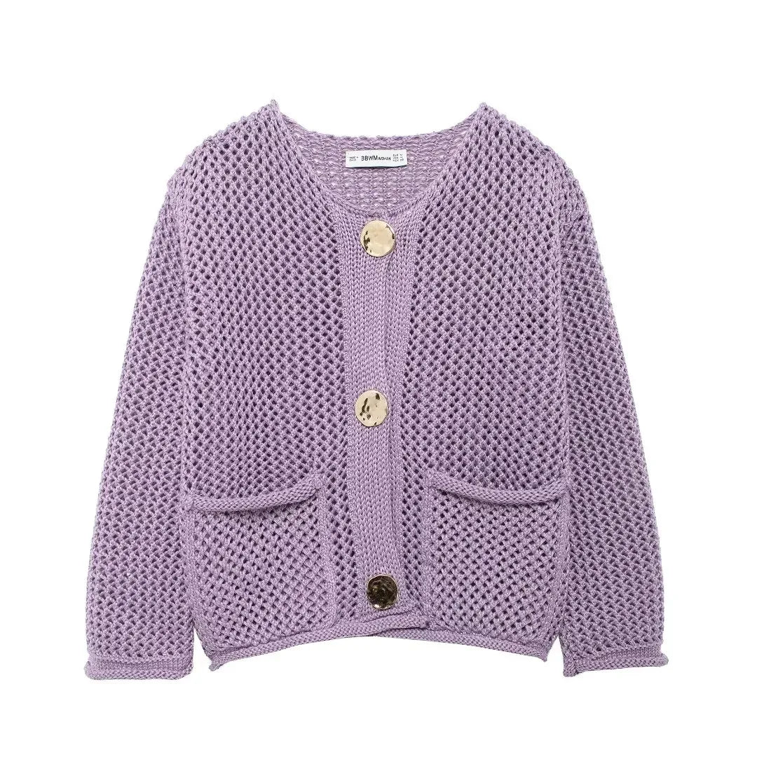 Lorraine cardigan - Purple