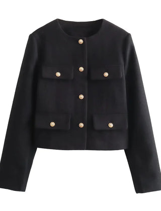 Miriam tweed jacket - Black