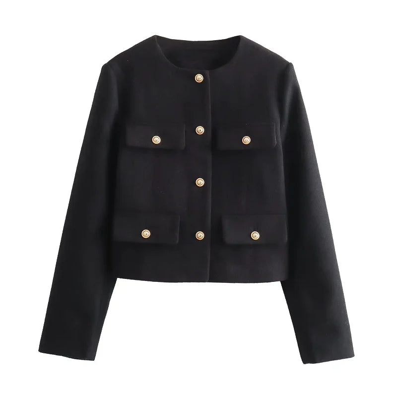 Miriam tweed jacket - Black