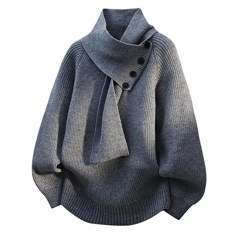 Courtney | Cozy Scarf-Neck Sweater