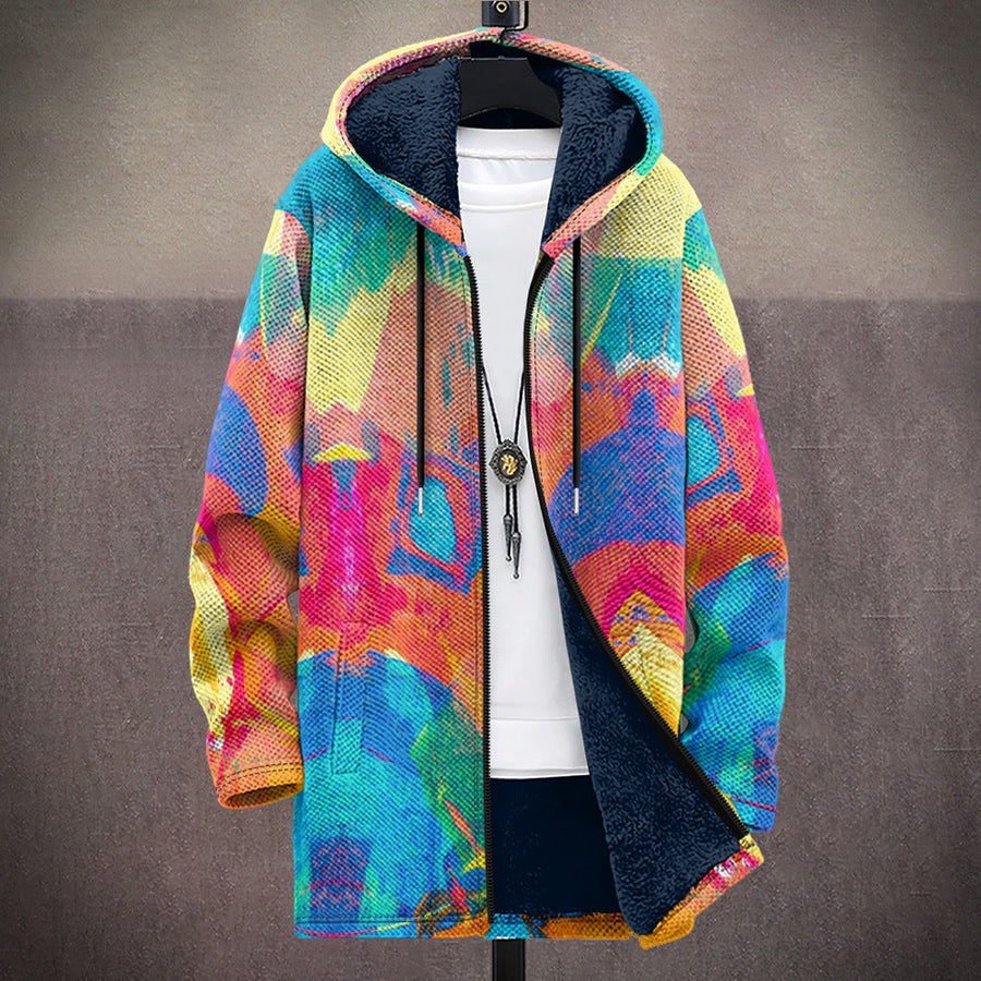 Leonora | Art-Inspired Hooded Cardigan