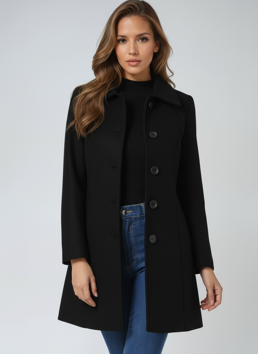 Elizabeth | Single Breasted Winter Trench Coat