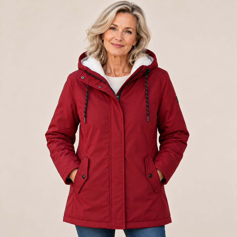 Vienna parka coat - Red