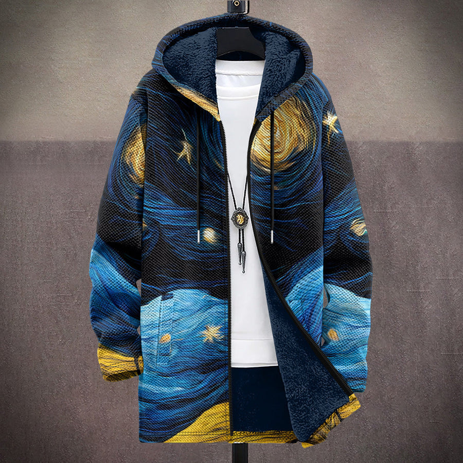 Georgina | Art-Inspired Hooded Cardigan