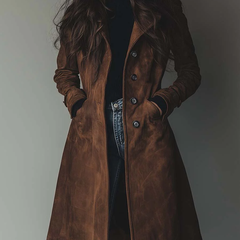 Ainsley Trench Coat - Brown