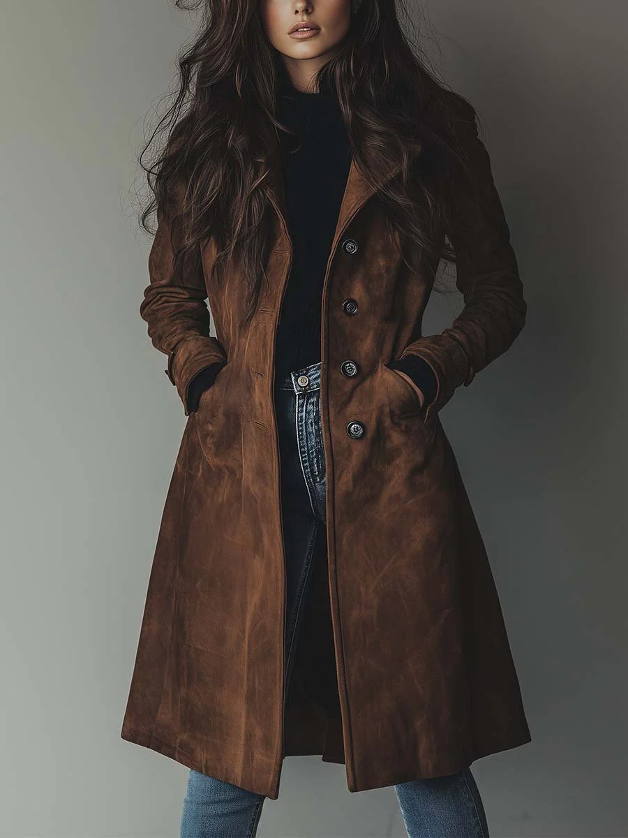 Ainsley Trench Coat - Brown