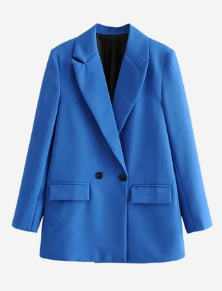 Frances Oversized Blazer - Blue
