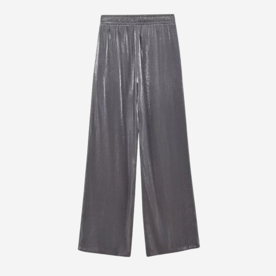 Leslie Satin Trousers - Grey