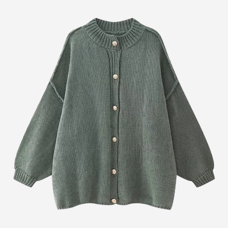 Jane Knitted Cardigan - Green