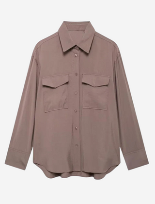 Janice Elegant Blouse - Brown