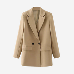Frances Oversized Blazer - Beige