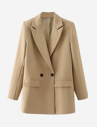 Frances Oversized Blazer - Beige
