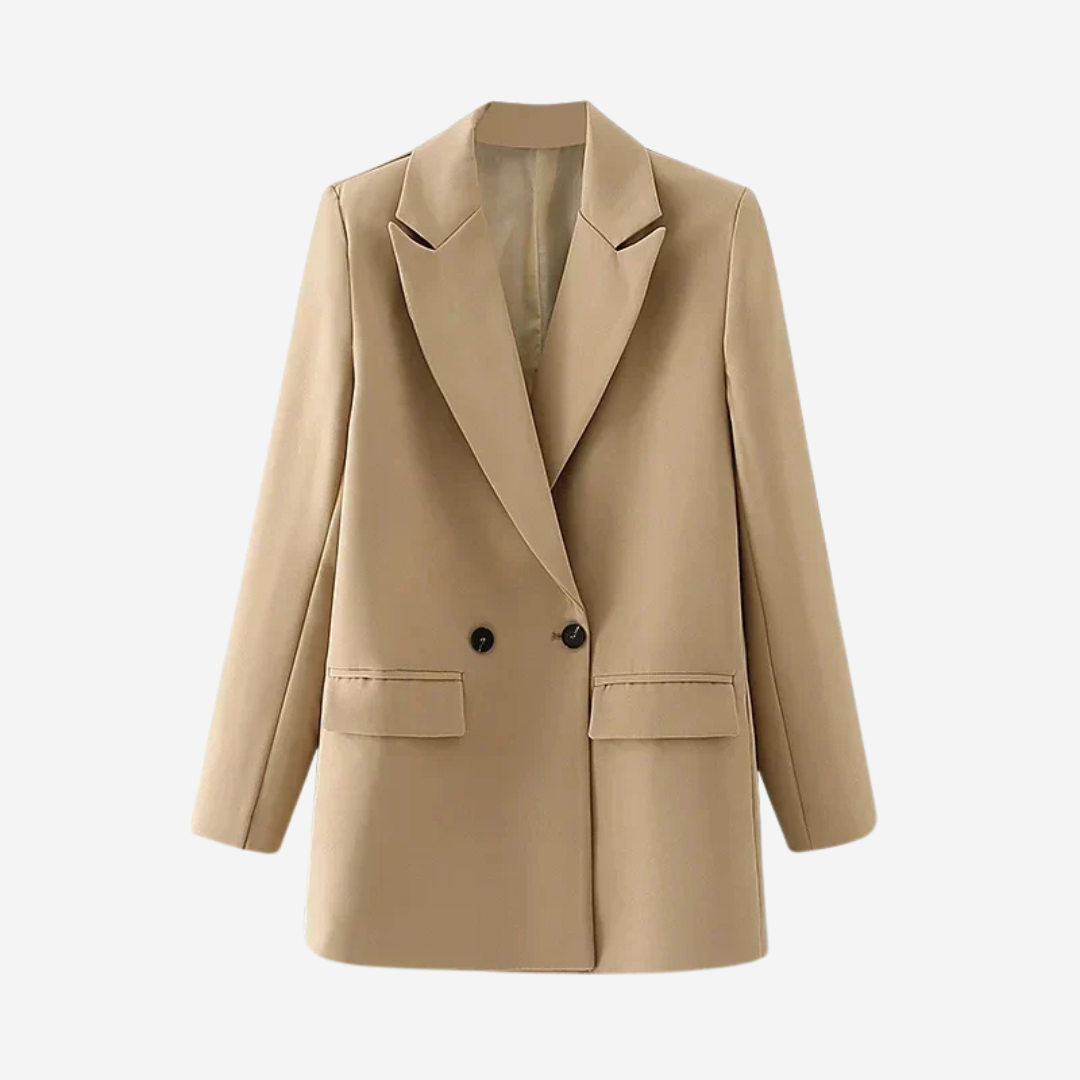 Frances Oversized Blazer - Beige