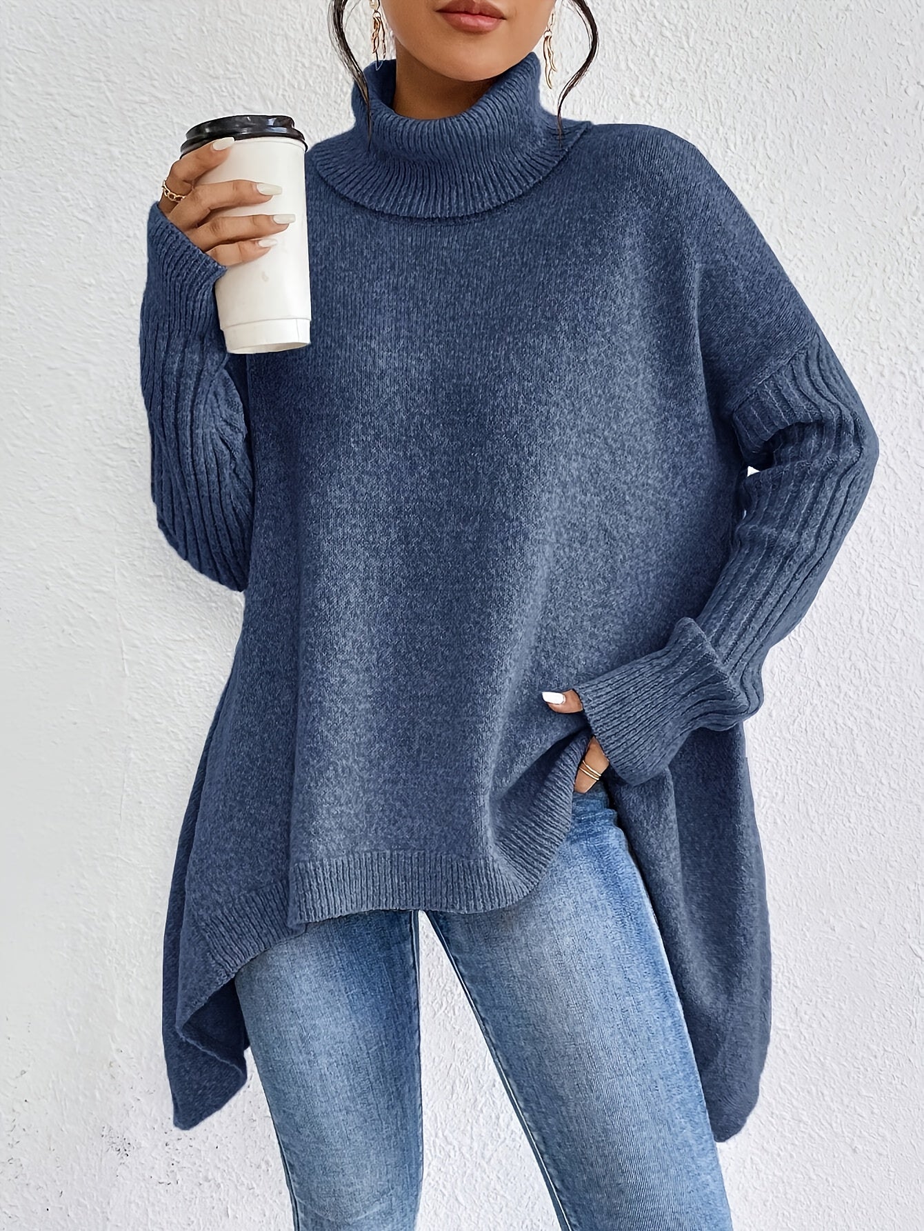 Tiffany | Oversized Turtleneck Sweater