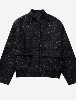 Linda Elegant Trench Coat - Black