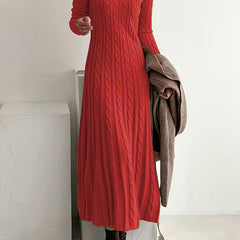 Lucille Elegant Long Dress - Red