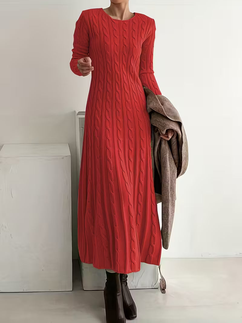 Lucille Elegant Long Dress - Red