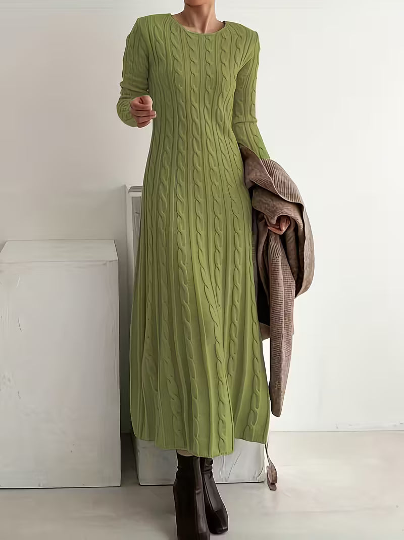 Lucille Elegant Long Dress - Green