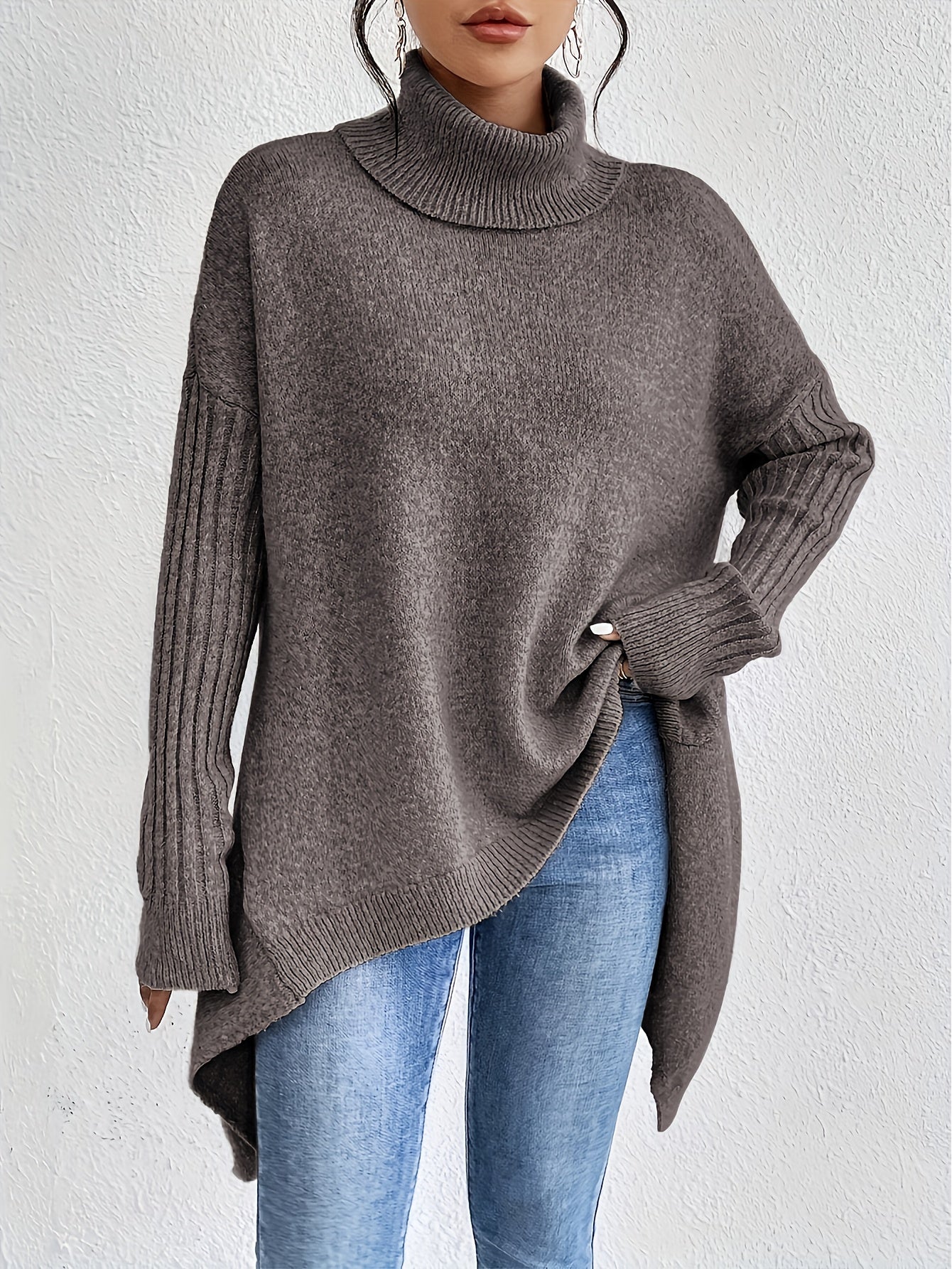 Tiffany | Oversized Turtleneck Sweater