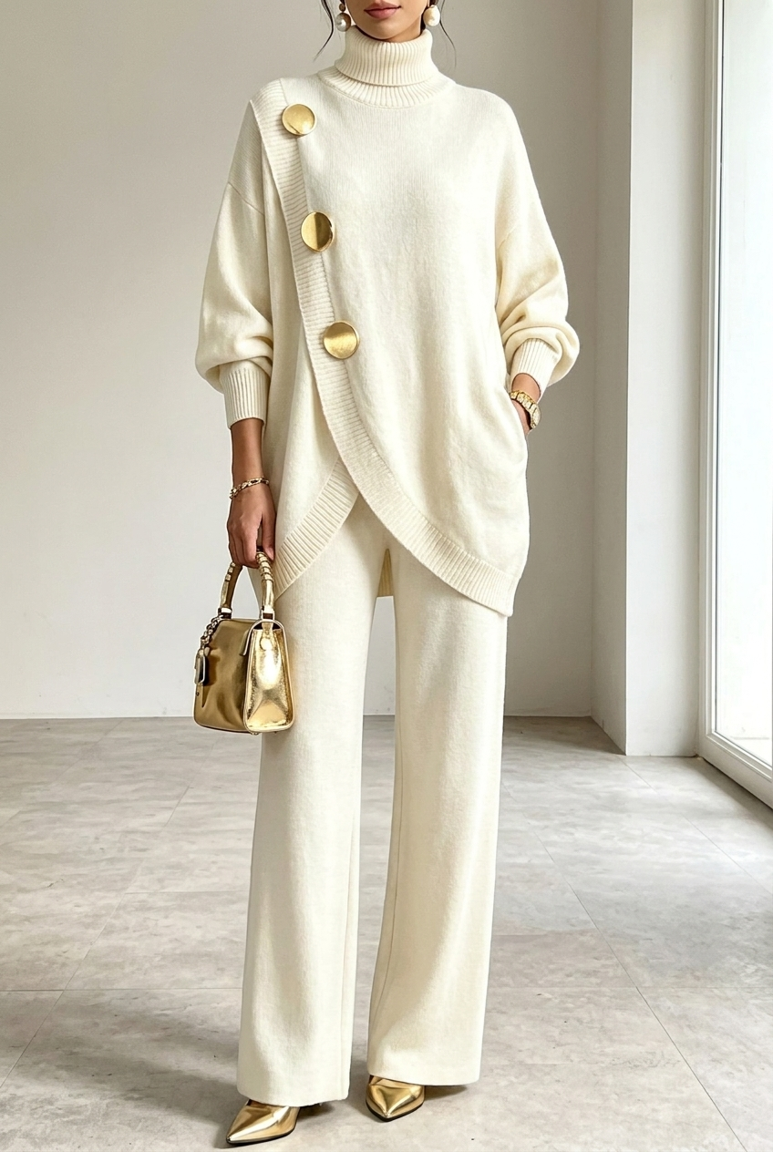 Sutton two piece set - White
