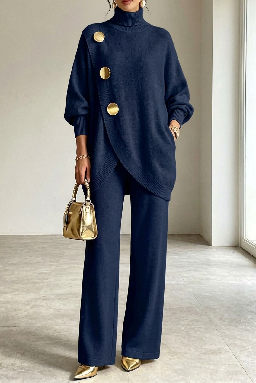 Sutton two piece set - Navy Blue