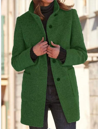 Clara Classic Wool Coat - Green