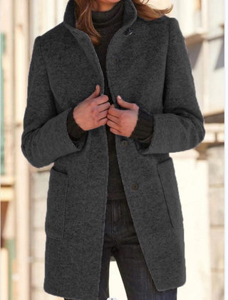 Clara Classic Wool Coat - Black