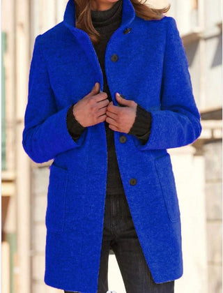Clara Classic Wool Coat - Sky Blue