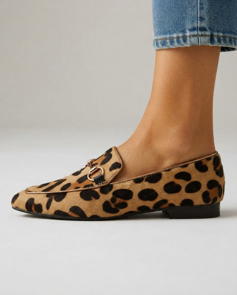 Carla Leopard Loafer - Leopard