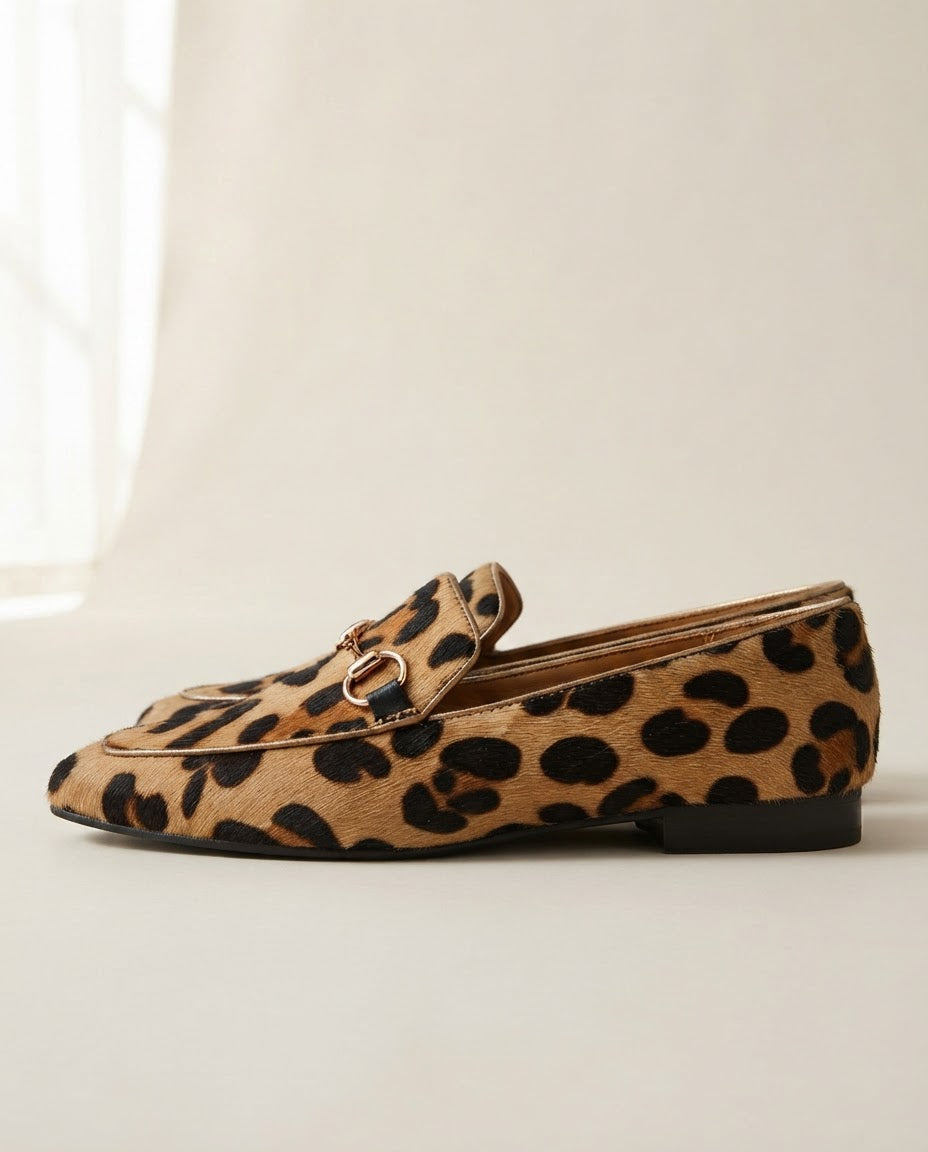 Carla Leopard Loafer - Leopard