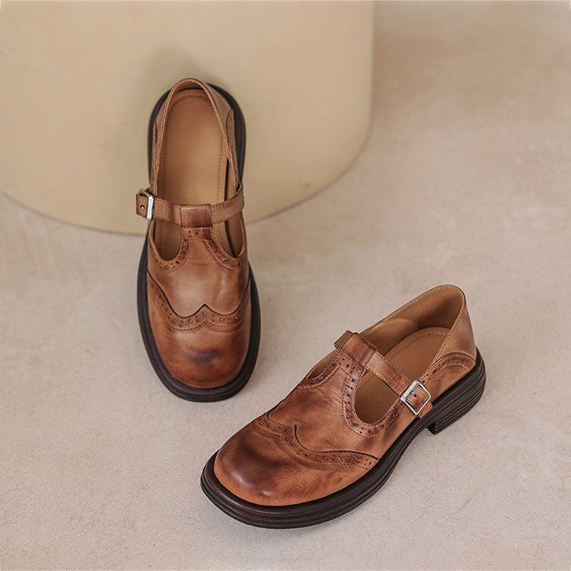 Genevieve Leather Mary Janes