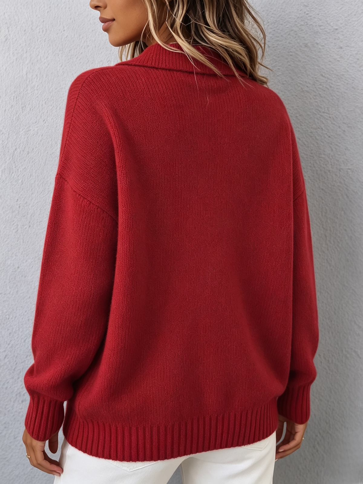Vivian Polo Hooded Knit Sweater