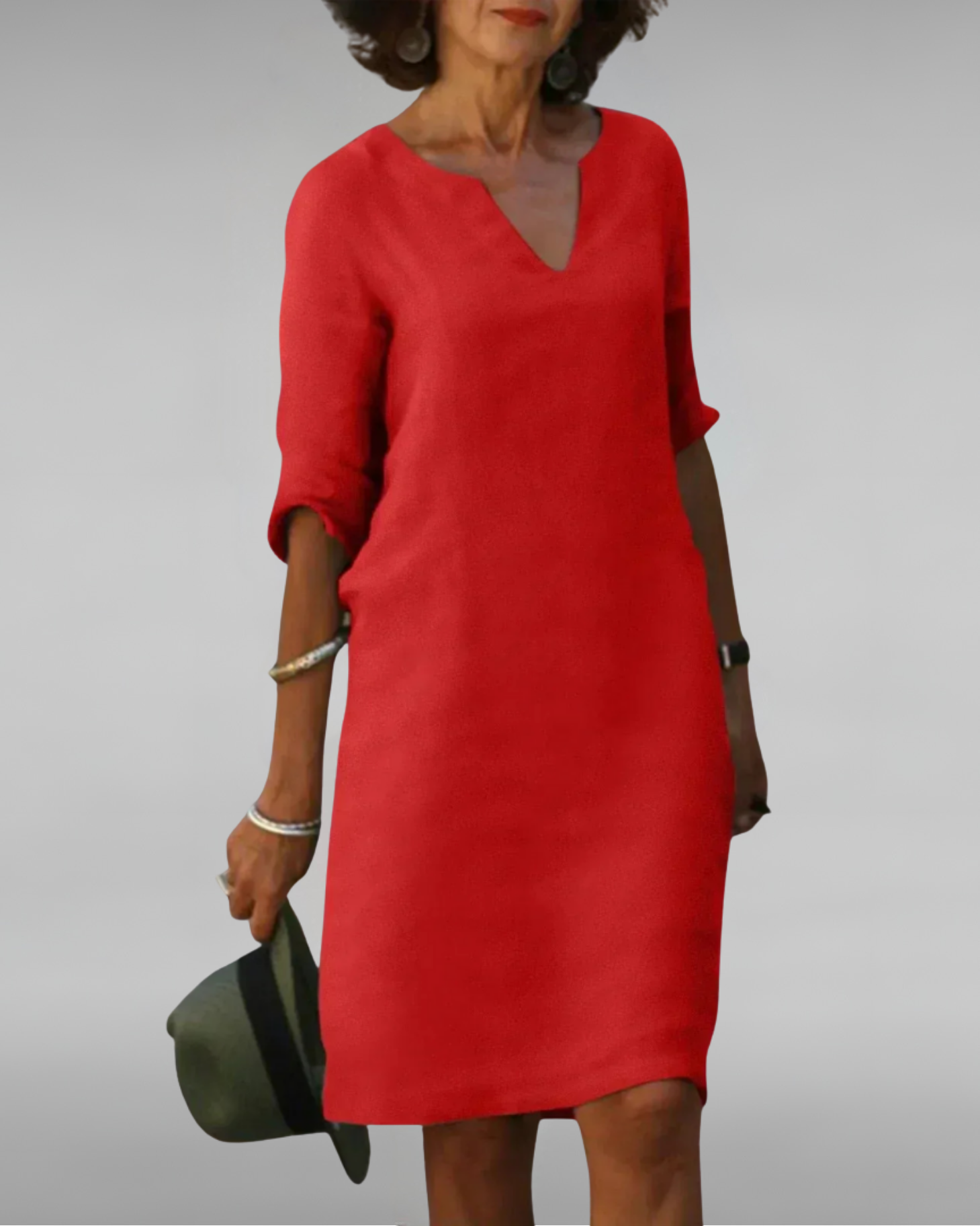 Everly | Timeless V-Neck Dress