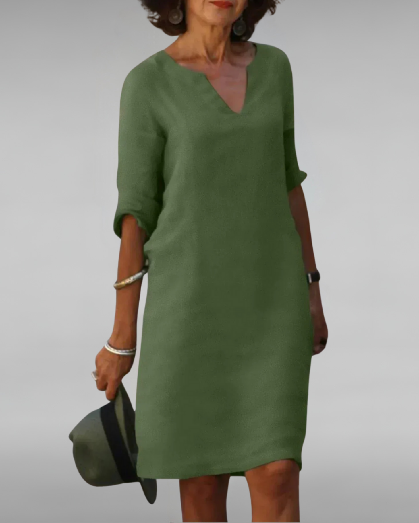 Everly | Timeless V-Neck Dress