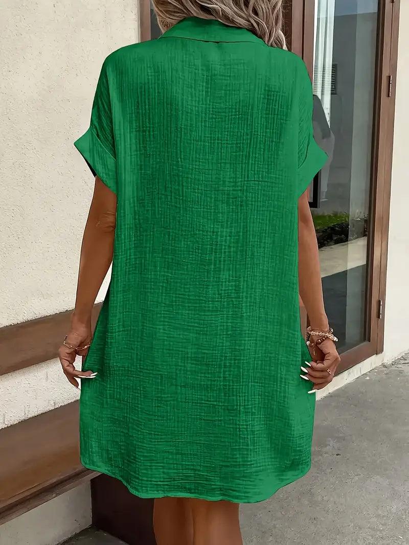 Grace | Timeless V-Neck Blouse Dress