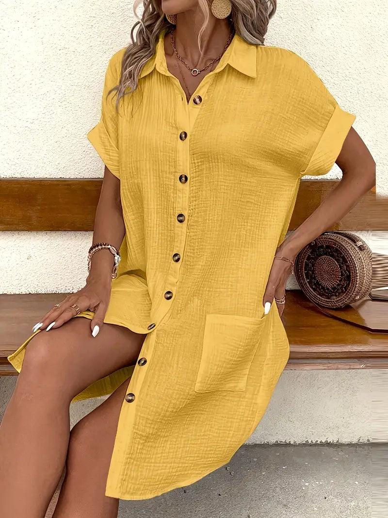 Grace | Timeless V-Neck Blouse Dress