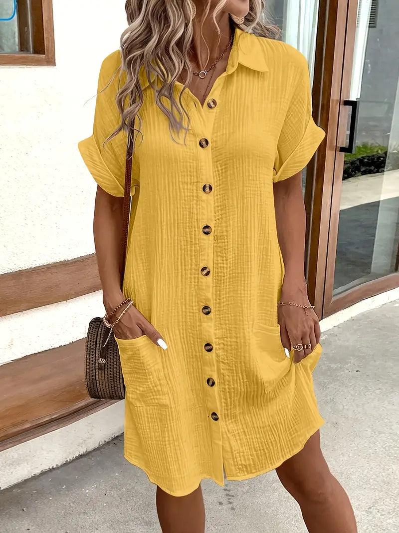 Grace | Timeless V-Neck Blouse Dress