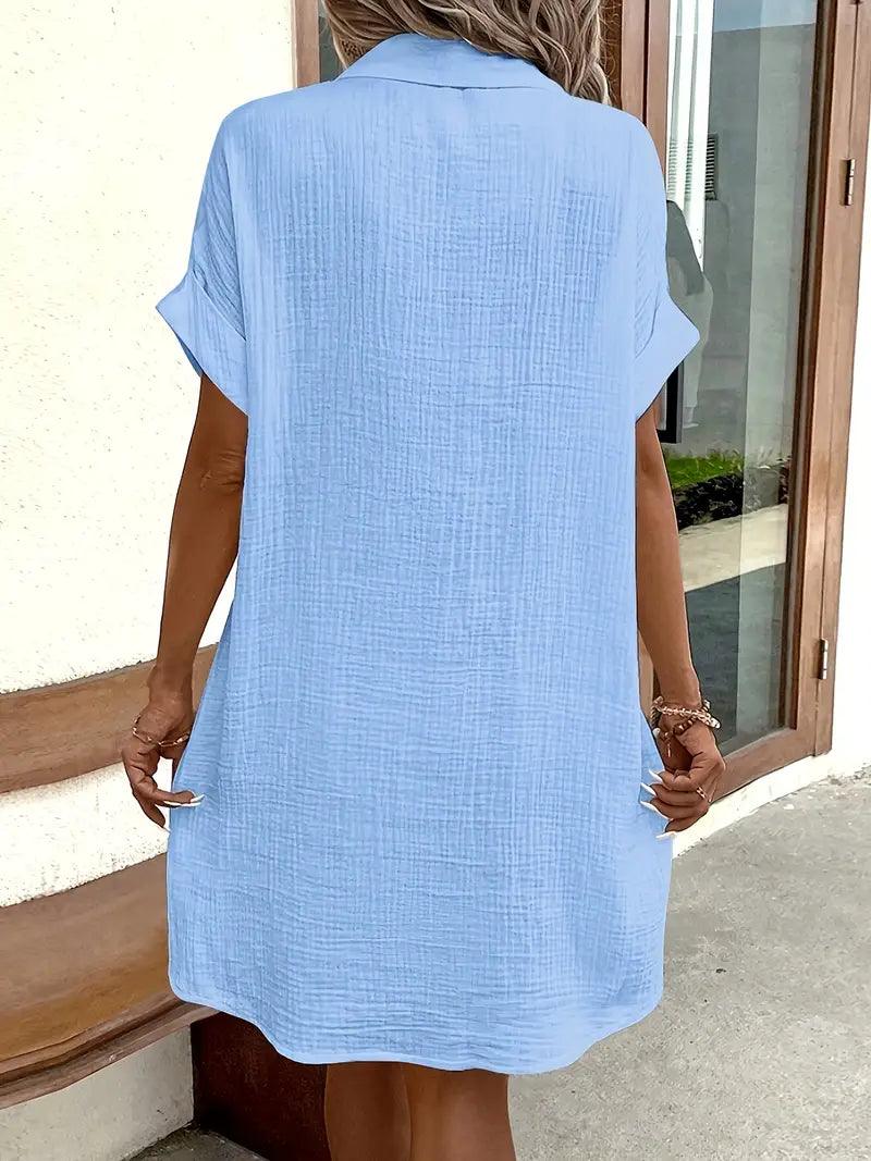 Grace | Timeless V-Neck Blouse Dress